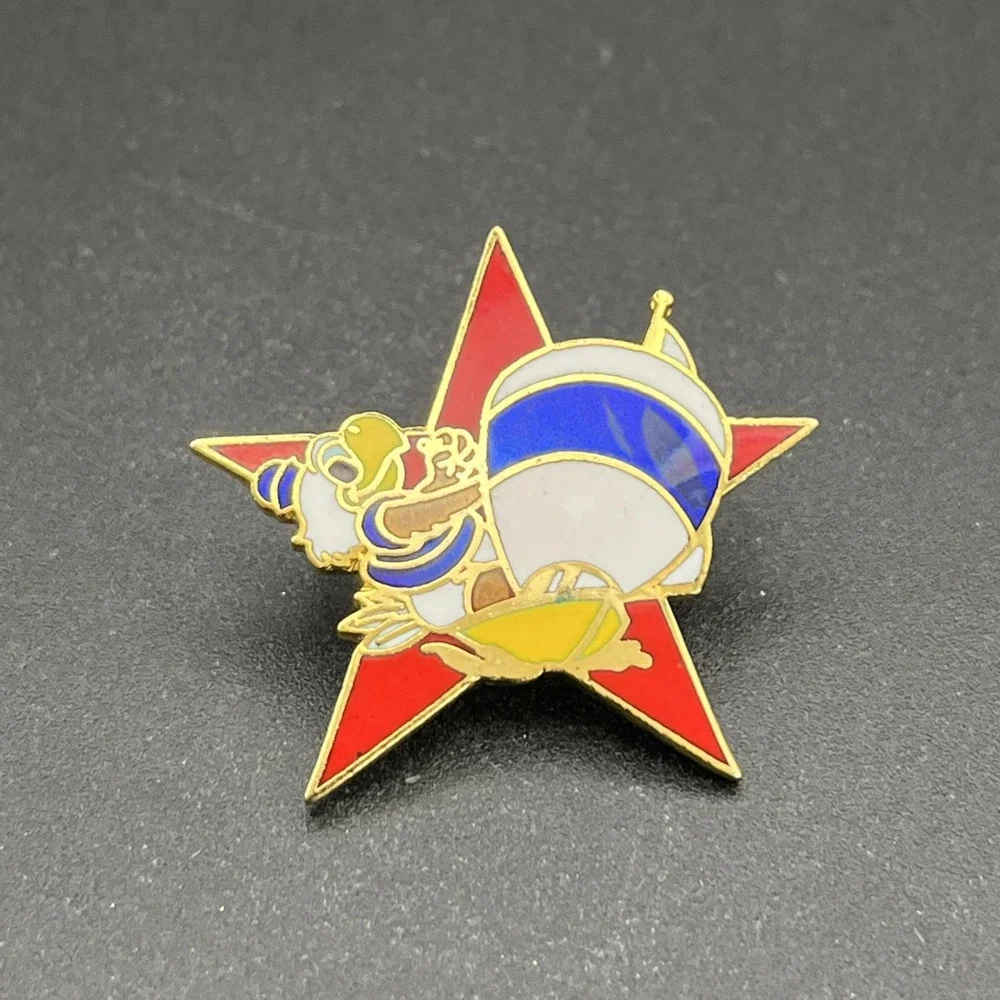 1984 Los Angeles Olympics Sam‎ The Eagle Sailing Event Star Lapel Hat Pin